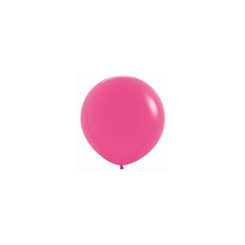 Globos Color Fucsia Neón R24 de 60cm aprox. (10 UD)