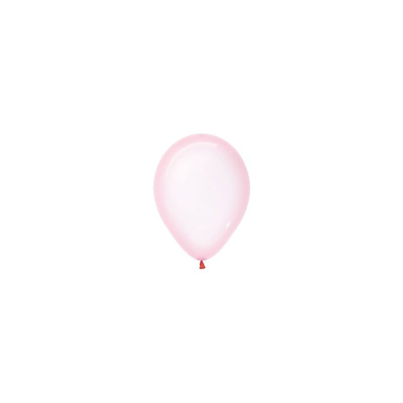 Globos Látex R5 Color Rosa Cristal de 13cm aprox (100 ud)