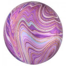 Globo Orbz Marblez Morado de 40cm