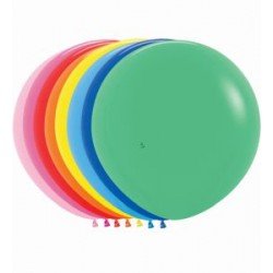 Globos Colores Surtidos solidos R24 de 60cm aprox. (10 UD)