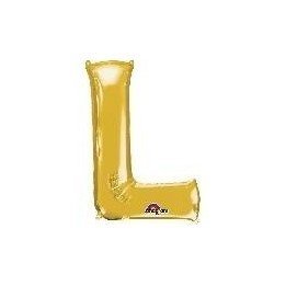 Articulo Globo Letra L Mini de Color Oro (40 cm Aprox) de Anagram