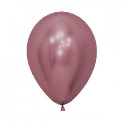 Globos látex Reflex Rosado de 12.5cm (50 ud)