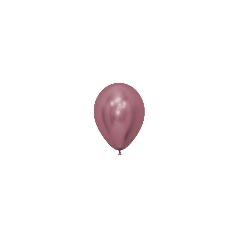 Globos látex Reflex Rosado de 12.5cm (50 ud)