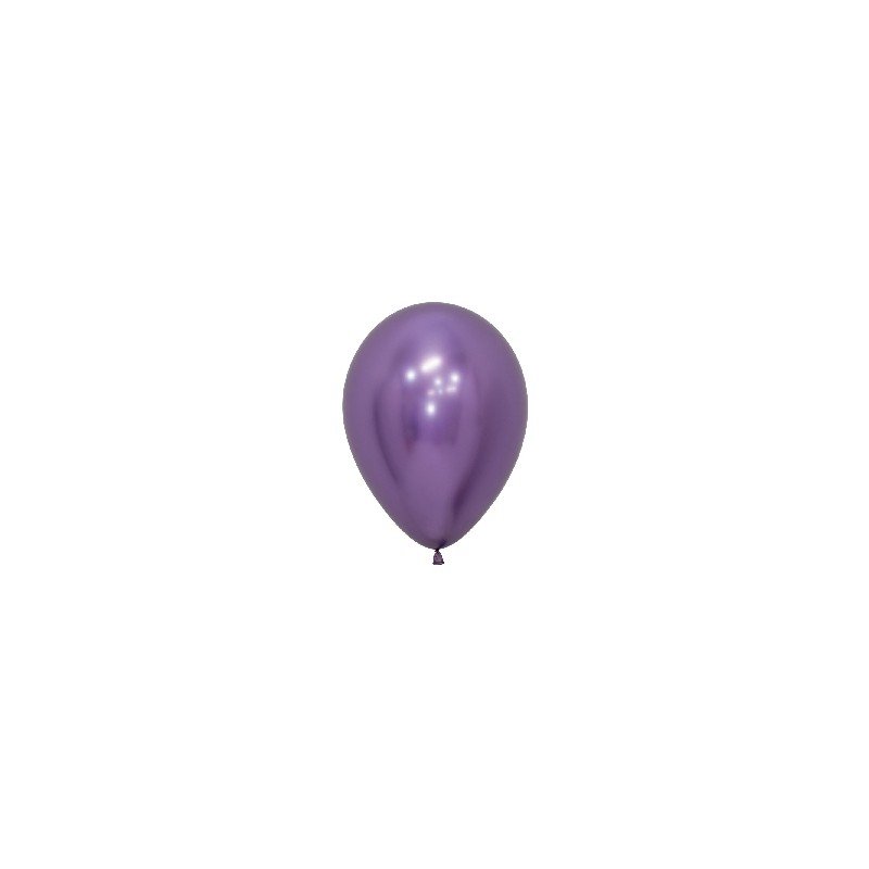 Globos látex Reflex Violeta de 30cm (50 ud)