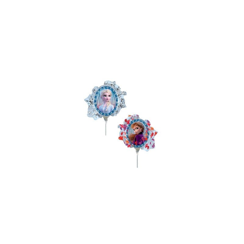 Globo Frozen 2 forma foil palito sin inflar
