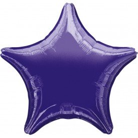 Globo Con Forma de Estrella de Aprox 47cm Color MORADO -