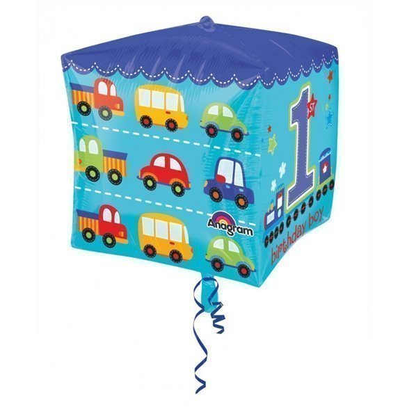 Globo Foil Cubo Dulce 1º Cumple Niño