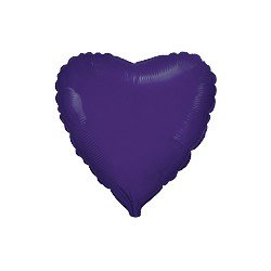 Globo Corazón Morado de 78cm últra 32"