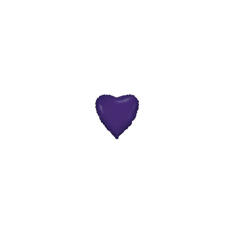 Globo Corazón Morado de 78cm últra 32"