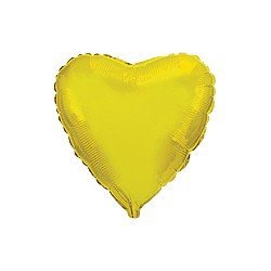 Globo Corazón Oro de 78cm últra 32"