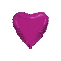 Globo Corazón Fucsia de 78cm últra 32"