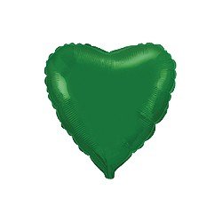 Globo Corazón Verde de 78cm últra 32"
