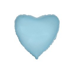 Globo Corazón Azúl Pastel de 78cm últra 32"
