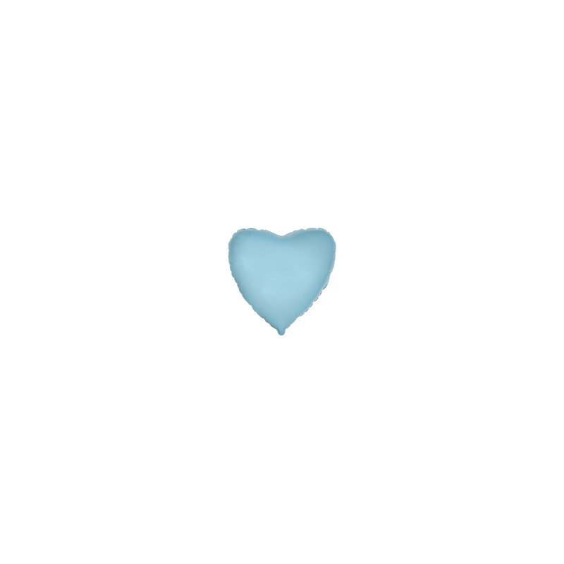 Globo Corazón Azúl Pastel de 78cm últra 32"