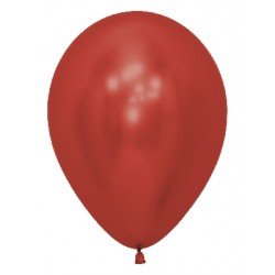Globos látex Reflex Rojo de 30cm (50 ud)