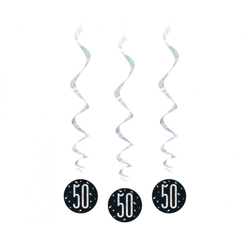 Decoracion Colgantes espirales 50 Black (6)
