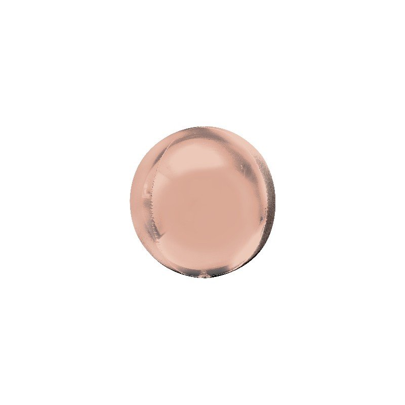 Globo Orbz Oro rosa metalizado de 40cm