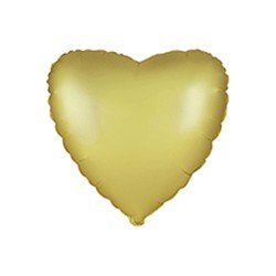 Globo Corazón Dorado pastel satinado de 45cm estándar 18"