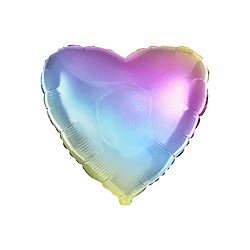 Globo Corazón Colores Degradados de 45cm estándar 18"