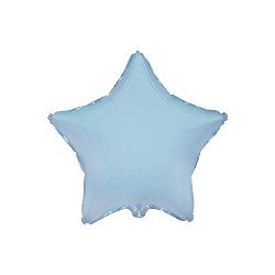Globo Estrella Azul Pastel de 45cm estándar 18"