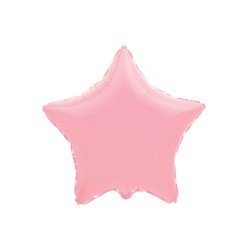 Globo Estrella Rosa Pastel de 45cm estándar 18"