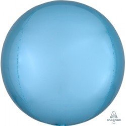 Globo Orbz Azul claro metalizado de 40cm