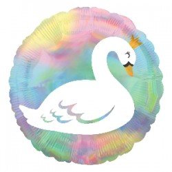 GLOBO CISNE PASTEL IRID
