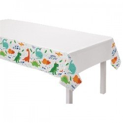MANTEL PLASTICO: HAPPY DINO PARTY 260x137cm
