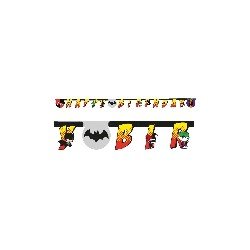 Banderin Batman & Jocker Happy Birthday de 2,5m