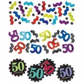 Confeti Chevron 50 Cumpleaños