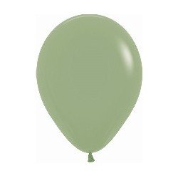 Globos Látex R12 Eucalipto Sólido de 30cm aprox (50 ud)