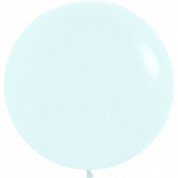 Globos Blancos solidos R24 de 60cm aprox. (10 UD)