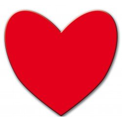 Figura Super Silueta Corazon 55x48 cm aprox