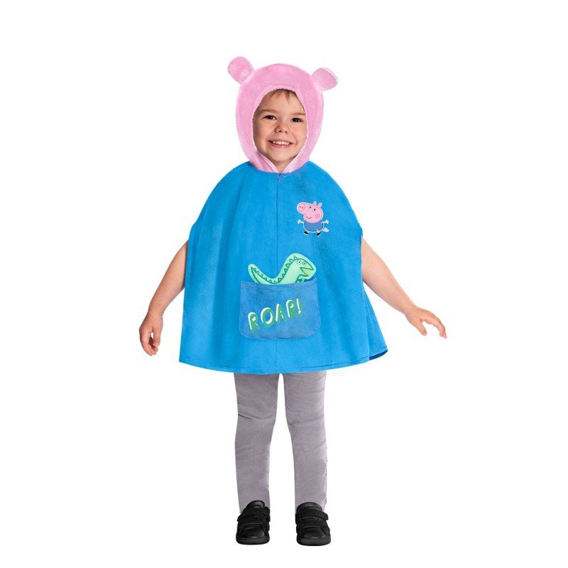 Disfraz Peppa Pig, GEORGE CAPA Talla 4-6 años
