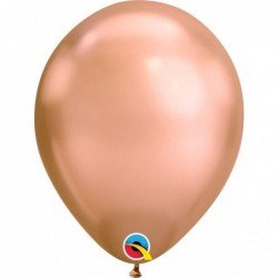 Globos color Rosa oro Chrome Qualatex de 11"- 28cm (100)