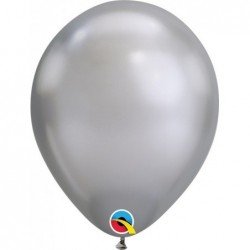 Globos color Plata Silver Chrome Qualatex de 7"- 17cm (100ud)QL-85109 Qualatex