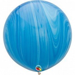 Globos Ágata azúl de 30" 76cm aprox (2und)
