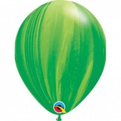 Globos Super Agata Verde de 11" (25ud)