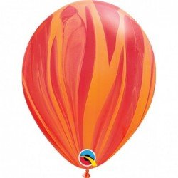 Globos Super Agata colores Rojos y Naranjas de 11" (25ud)