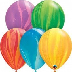 Globos Super Agata colores surtidos Surtidos de 11" (100ud)