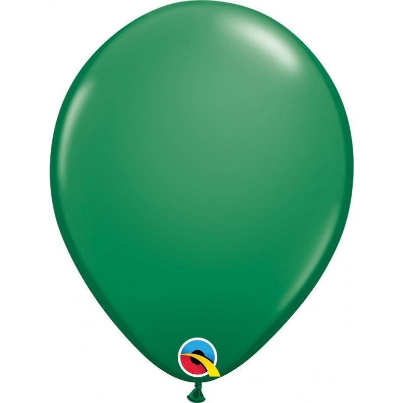 Globos Verde Green de 27,9cm aprox. (6 ud.)