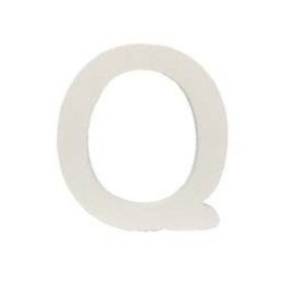 Articulo Letra Q de Madera de 11 cm Aprox de Varios