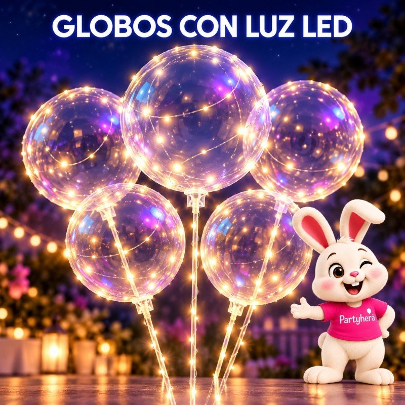 Globos con luz LED