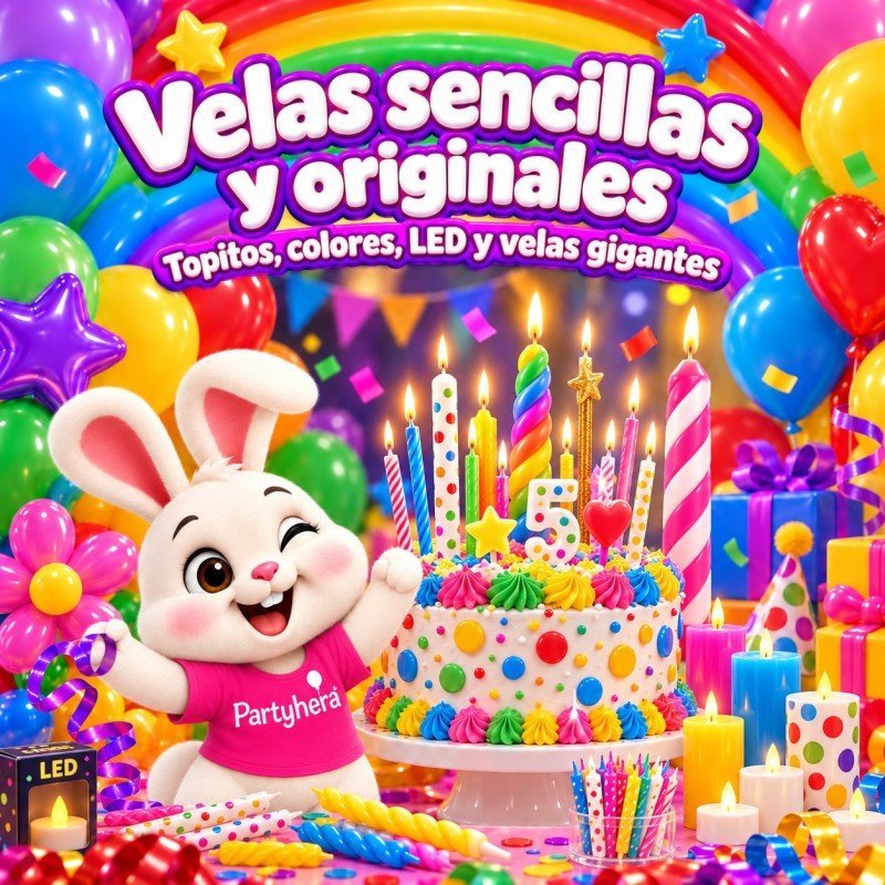 Velas sencillas y originales para cumpleaños