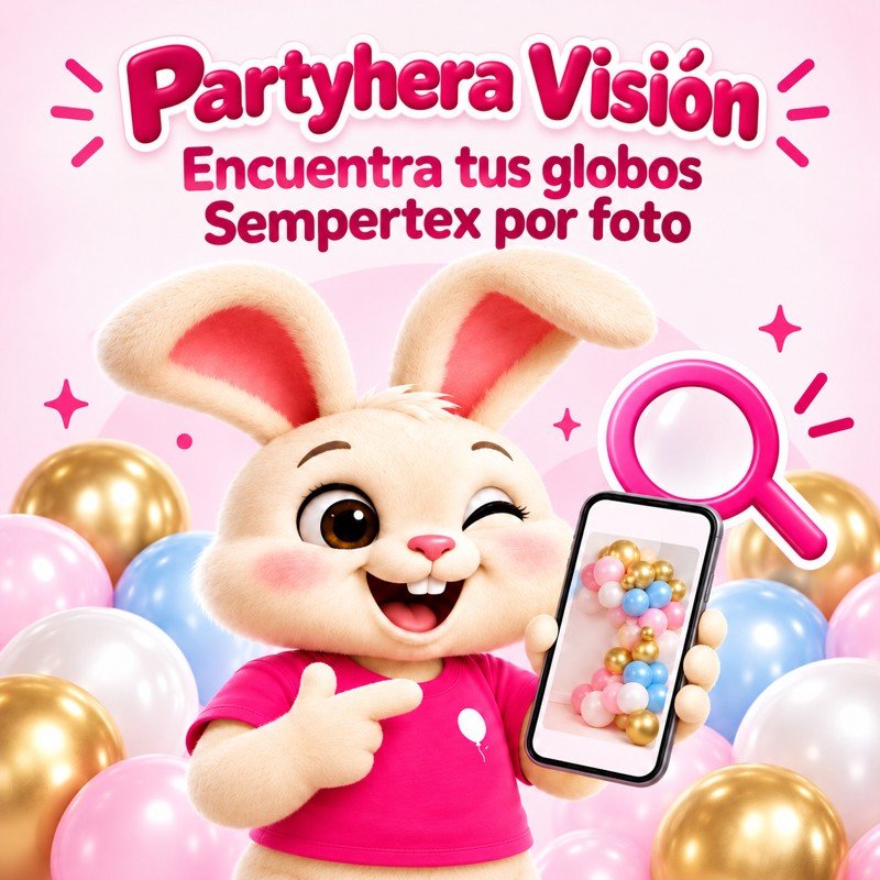 Partyhera Visión: encuentra tus globos por foto